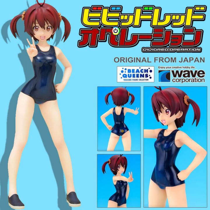 figure-ฟิกเกอร์-งานแท้-100-wave-vividred-operation-หนูน้อยผมแดงปฏิบัติการ-akane-isshiki-อิชิกิ-อากาเนะ-beach-queens-1-10-ชุดว่ายน้ำ-ver-original-from-japan-anime-อนิเมะ-การ์ตูน-มังงะ-คอลเลกชัน-ของขวัญ