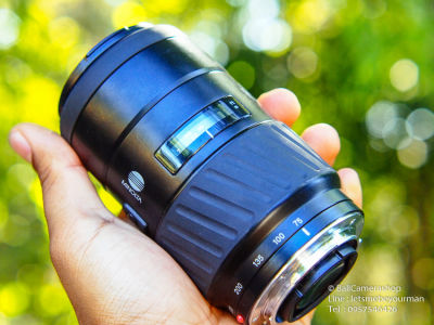 (For Sony DSLR ทุกรุ่น) ขายเลนส์ TELE มือหมุน งบประหยัด Minolta 75-300mm F4.5-5.6 Serial 12506773