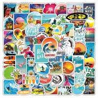 10/30/50/100PCS Hawaii Summer Surfing Stickers Tropical Beach Surf Decals Travel Luggage Surfboard Water Bottle Sticker Kids Toy