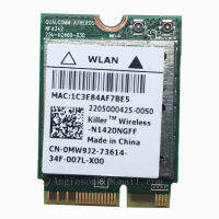 802.11ac N1420NGFF นักฆ่า BT4.0 867Mbps WIFI ดับเบิลยูแลนด์ Kad N1420 0MW9J2 NGFF ALIENWARE 15 17 Toshiba Samsung