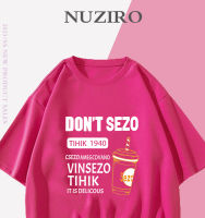 NUZIRO(พร้อมส่ง)เสื้อยืดแขนสั้น Dopamine ผ้านิ่ม เด้ง ใส่สบาย สไตล์เกาหลี #A3007