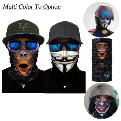 2022 Cycling Ghost Face Mask Shield Snowboard Bicycle Balaclava Head Scarf Ski Bandana for Men Women Skull neck Headband Moto