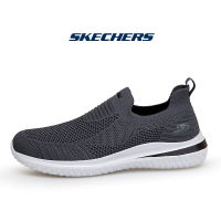 Skechers_สเก็ตเชอร์ส รองเท้าผู้ชาย Togpath Togpath Men SKECHERS_USA Street Wear Delson 3.0 Cabrino Shoes - 210606-GREY Air-Cooled Memory Foam Classic Fit Women Goga Mat Arch Shoes Heel Pillow, Machine Washable, Slip-Ins, Vegan