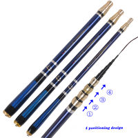 3.6M-6.3M Adjustable Positioning Fishing Rod escopic Ultra-Short Carbon Fishing Spinning Ultra Light Hard Stream Rod