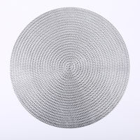 6pcs Nordic style Light Luxury Round Hollow PVC Placemat Drink Coaster Cup Coasters Pads Mats Dining Placemats Christmas Decor