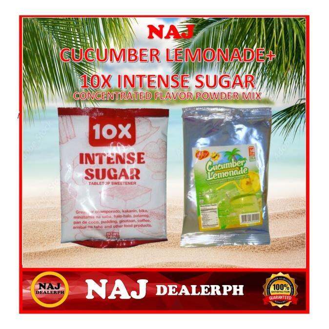 Injoy Cucuber Lemonade Concentrated Flavors Powder Mix 220g 10X Intense Sugar Lazada PH