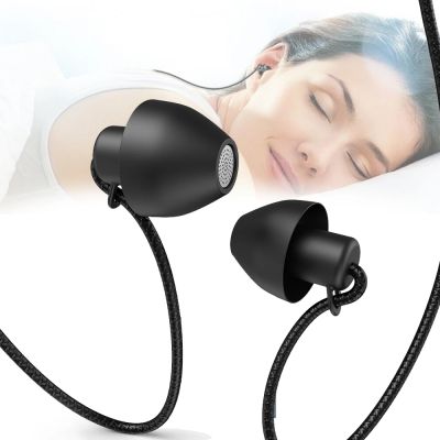 ป้องกันเสียงรบกวนในหูหูฟังซิลิโคนอ่อนนุ่มพิเศษหูฟังนอนชุดหูฟัง3.5มิลลิเมตรสายหูฟังลดเสียงรบกวนสำหรับ ASMR นอน