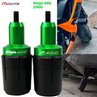 MOWOK สำหรับ Kawasaki Ninja 400 Z400 NINJA400 Z 400อุปกรณ์เสริมมอเตอร์ไซค์2018-2023กรอบแถบเลื่อนอุปกรณ์ป้องกันป้องกันการชนล้ม