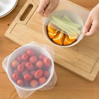 Reusable Silicone Food Cover Elastic Food Lids For Fruit Bowls Cups Caps Storage Fresh Keeping Food Wrap Seal Cover Saran Wrap