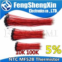 10pcs NTC Thermistor 5% MF52B 10K 100K 3435 Probe strap wire thermistor B3435 B3950 Enameled wire Temperature control sensor WATTY Electronics