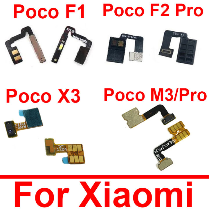 Proximity Light Sensor Flex สายสำหรับ Xiaomi Mi Poco F1 F3 F2pro X3 M3 Flex Ribbon เปลี่ยน 0899
