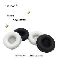 Morepwr New Upgrade Replacement Ear Pads for Philips SHC8575 Headset Parts Leather Cushion Velvet Earmuff Sleeve Cover