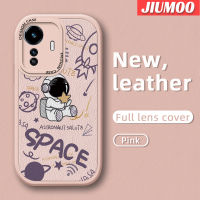 เคส JIUMOO สำหรับ Vivo Y77 5G Y77E 5G Iqoo Z6 Lite เคสลายการ์ตูนนักบินอวกาศอวกาศน่ารักใหม่เคสหลังซิลิโคนนิ่มเคสใส่โทรศัพท์หนังกันกระแทกเคสรวมเลนส์กล้องเคสป้องกัน