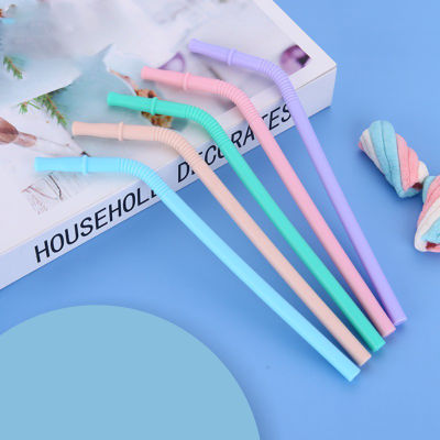 Colorful Drink Bottle Collections Portable Lunch Containers Eco-friendly Straws Reusable Silicone Straws Creative Household Storage Containers