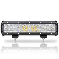 แถบงาน Led 5d พร้อมชิปไฟ Led ลำแสงคอมโบจุดน้ำท่วมสำหรับไฟ Atv Offroad Suv 4wd เรือรถบรรทุกเรือแทรคเตอร์12นิ้ว72W