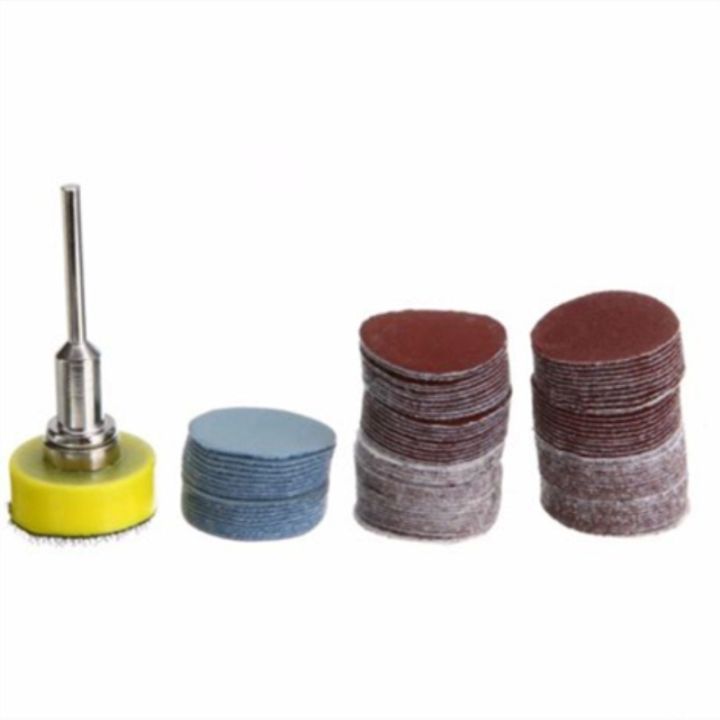 100pcs-1inch-25mm-sanding-discs-pad-100-3000-grit-abrasive-polishing-pad-kit-for-dremel-rotary-tool-sandpapers-accessories