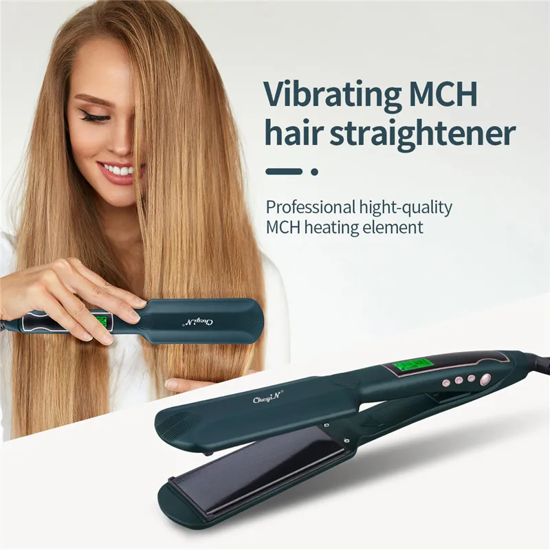 CkeyiN Professional Hair Straightener with LCD Display, Ceramic Fast  Heating Vibration Massage Hair Straightening Iron for Wet Dry Use HS027 |  Lazada PH