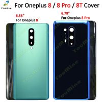 【❖New Hot❖】 jiejiu65879742 ฝาครอบกระจกด้านหลังสำหรับ Oneplus 8 8T เคสตัวเครื่องกระจกหลังประตูฝาหลังสำหรับเลนส์กล้อง Oneplus 8 Pro