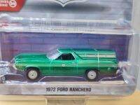 1:64 1972 Ford Ranchero การติดตามความร้อน34ฤดูกาล Ford Lancero Green Edition คอลเลกชันของรุ่นรถ