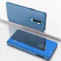 OPPO Reno2F Mirror Hard Case Cover OPPO Reno 2F Smart Mirror Flip Clear View Leather Case