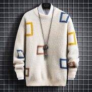 Áo Len Cashmere Mùa Đông Mới Quần Áo Nam Áo Len Chui Đầu Chất Lượng Hàng