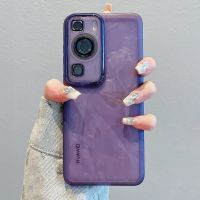 {Taoyitao} เคสเคสโทรศัพท์แบบใสปกป้องกล้องสำหรับ Huawei P60 P50 P40 P30 Pro Mate 50 40 30 Nova 11 Honor 60ฝาครอบกันตก