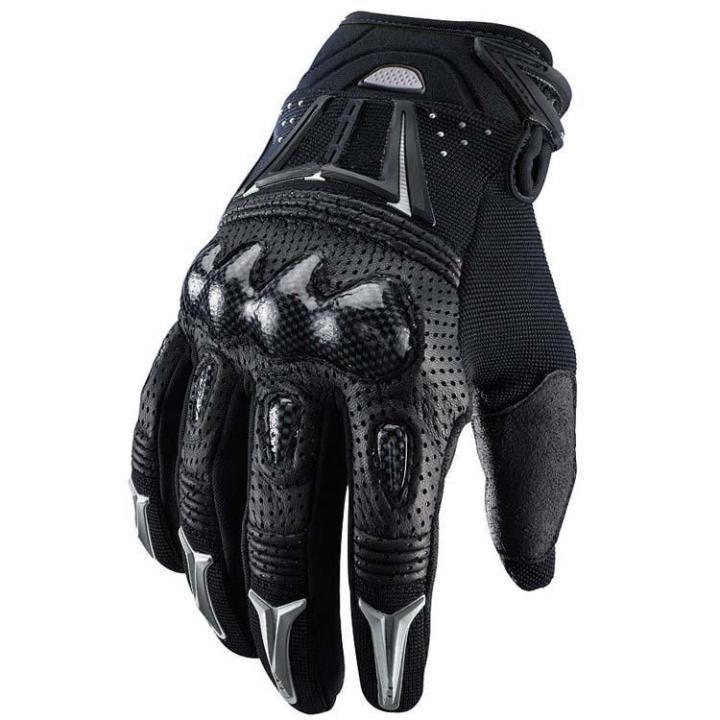 f5-ถุงมือขี่มอเตอร์ไซค์-motocross-bike-mountain-glovesprotective-carbon-fiber-pure-leather-racing-gloves-gear