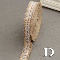 N57H 2Meter/Roll Ornament Burlap Rolls Accessories Decoration Ribbon Hessian Wedding Lace Vintage