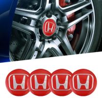 Hot New 4pcs 56mm Honda Mugen Power Car Wheel Center Hub Cap Sticker Auto Tire Emblem Badge Decal zhi