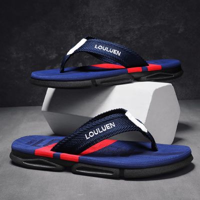 ‘；【-【 High Quality Fashion Men Flip Flops Summer Beach Flip Flops Men Casual Breathable Antiskid Beach Slippers Men Summer Outdoor