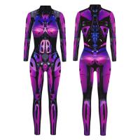 [COD] New cross-border sky digital printing cosplay play costume adult tight long-sleeved