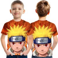 Kids T shirt Naruto boys Anime cartoon Sasuke T-Shirts girl Summer Short Sleeve Casual Clothes Children top tees