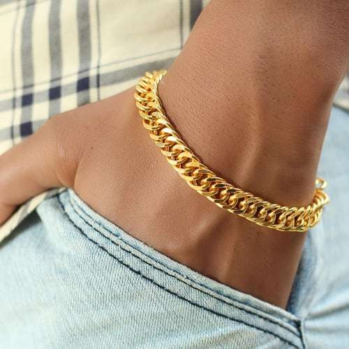 24k gold bracelet is made | gold bracelet making process - YouTube