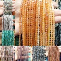 2x4mm Natural Semi-precious Stone Loose Beads Strand Heart Shape Semi Finished DIY for Making Bracelet Necklace Accessories