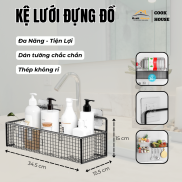 Kệ Lưới Đựng Đồ Đa Năng Dán Tường Chất Liệu Thép Chống Gỉ Siêu Chắc Nhiều