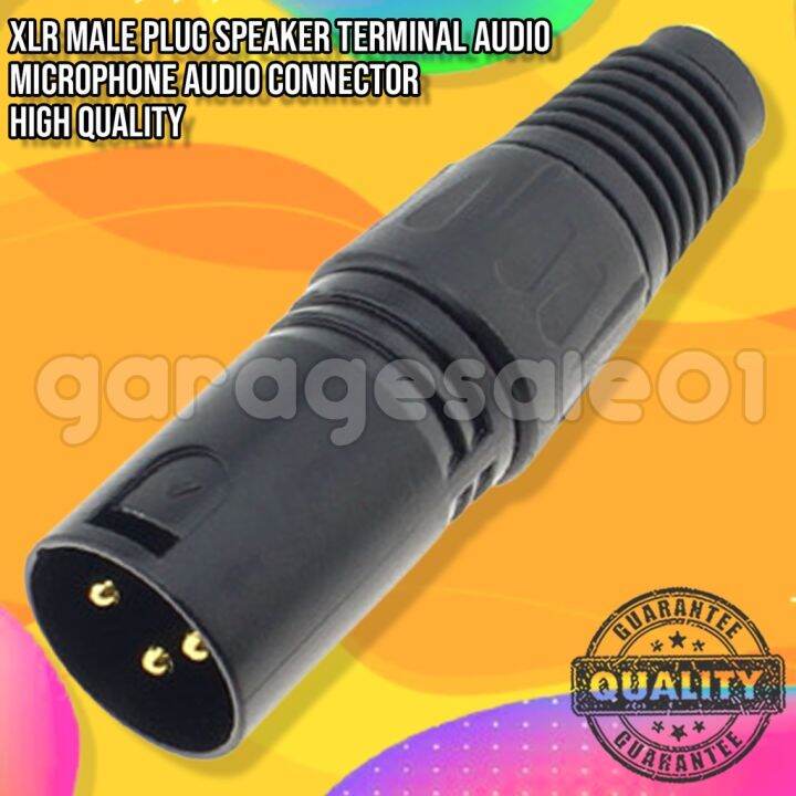 Xlr Male Plug Speaker Terminal Audio Microphone Audio Connector High