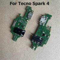 ใหม่สำหรับ Tecno Spark 4แท่นชาร์จ Usb ตัวเชื่อมต่อเครื่องชาร์จ Usb ชิ้นส่วนอะไหล่ LPX3763สายเคเบิลงอได้