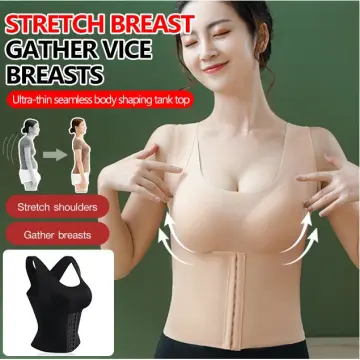 Sexy Woman's Big Bra Push Up and Gather Sexy Lace Bra Beautiful Back  Contraction Chest Convenient Front Buckle : : Clothing, Shoes &  Accessories