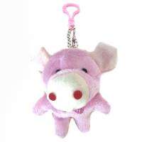 ซาฟารี ตุ๊กตาผ้า ไส้ใยสังเคราะห์ พวงกุญแจ หมู (ชมพูอ่อน) Beautiful Fabric with Synthetic Fiber Handmade Pig (Light Pink) Rag Doll Keychain