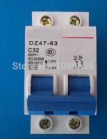 Dz47 2P 32a เบรกเกอร์ Ac Mcb เบรกเกอร์ความปลอดภัยประเภท C C45