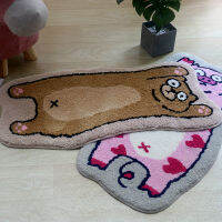 Bear Pig Cat Shape Car Soft Flocking Bedside Pad Fluffy Bathroom Mat Non-slip Absorbent Floor Mat Kids Room Rug Home Decor