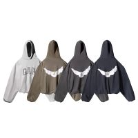 ¤▪┅ Dove Print Kanye West Hooded Hoodie Men Women Streetwear Sweatshirts High Quality Season 6 Loose Heavy Fabric Pullover Winter