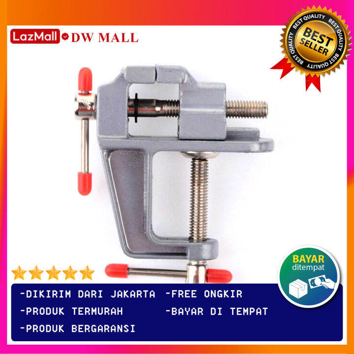 Bisa Cod Ragum Mini Clamp Penjepit Besi Dan Kayu Klem Catok Meja Mini Vise Bench Alat