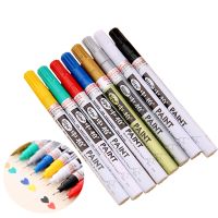 hot！【DT】 Oil-Based 8 Colors 0.7mm Neelde Pens Extra Paint Permanent  Markers Graffiti