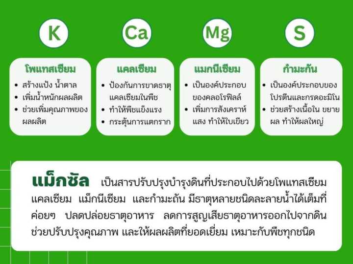 กิฟฟารีน-แม็กซัล-สารปรับปรุงดิน-สารปรับสภาพดิน-สารอินทรย์ปรับปรุงดิน-โพลี่ฮาไลท์-100-ขนาด-25-กิโลกรัม