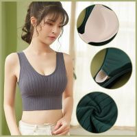 【Low Price Guarantee】 Women Sport Cotton Soft Breathable Seamless No Steel Ring y Women Tube Top Vest Sleeveless Sling For Women内衣女文胸