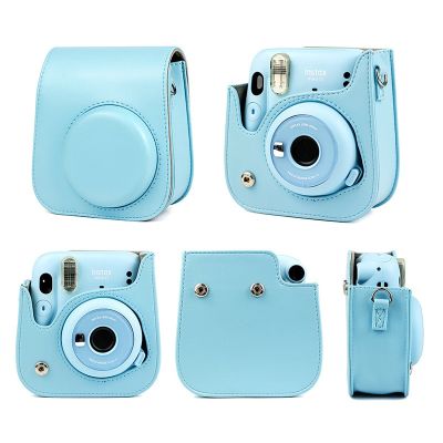 ดีไซน์ใหม่แฟชั่นสำหรับ Instax MIni 11เคสป้องกันกระเป๋าสายไหล่เดียวกล้อง PU ที่เก็บข้อมูลการถ่ายภาพ