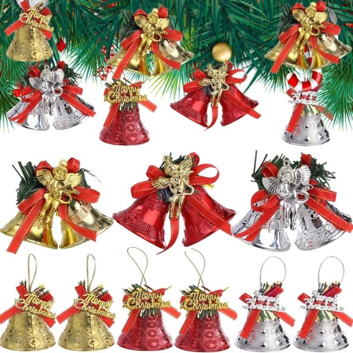 4pcs Bell Christmas Ornaments Jingle Bells Christmas Tree Hanging ...