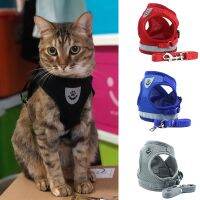 [HOT EXQQUZIOWGWD 116] ตาข่ายไนลอน Cat Harness สะท้อนแสง Pet Harness And Leash ชุดแมวผลิตภัณฑ์สำหรับสัตว์เลี้ยง Mascotas Accesorios Para Gato Katten Chain