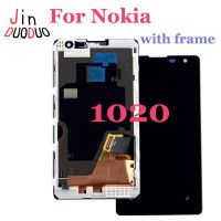 4.5  "ต้นฉบับสำหรับ NOKIA Lumia 1020สัมผัสหน้าจอ LCD หน้าจอดิจิตอลสำหรับ Nokia 1020ดิสเพลย์พร้อม RM-875กรอบสำรอง N1020